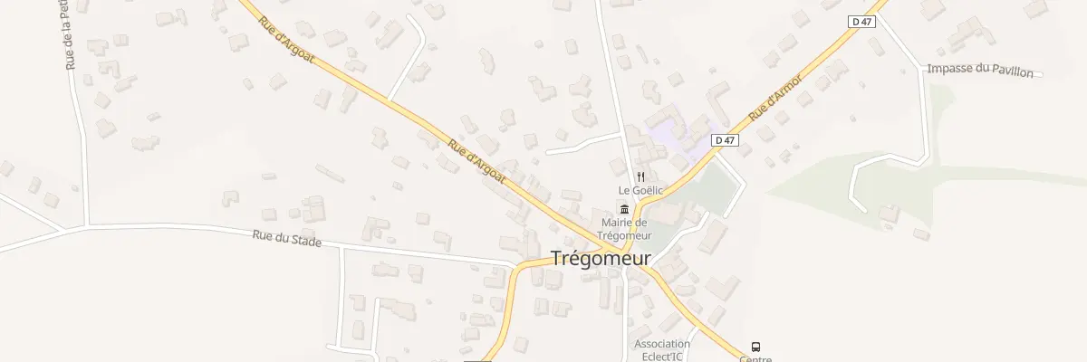 Plan du 10 Rue d’Argoat à Trégomeur