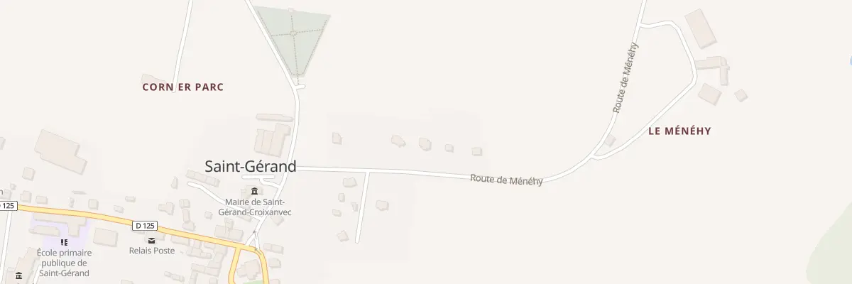 Plan du 9 Rte de Ménéhy à Saint-Gérand-Croixanvec