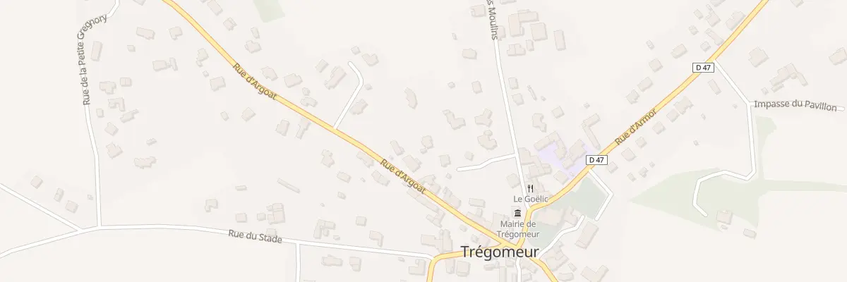 Plan du 16 Rue d’Argoat à Trégomeur