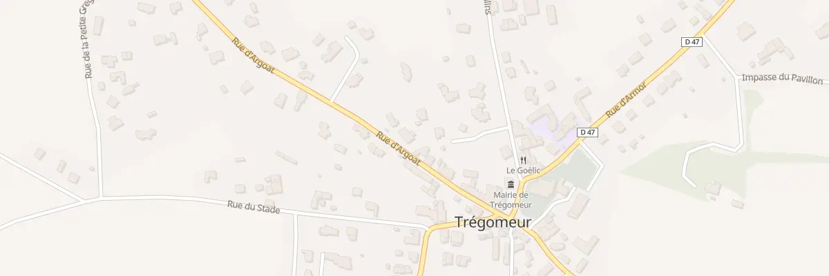 Plan du 14 Rue d’Argoat à Trégomeur
