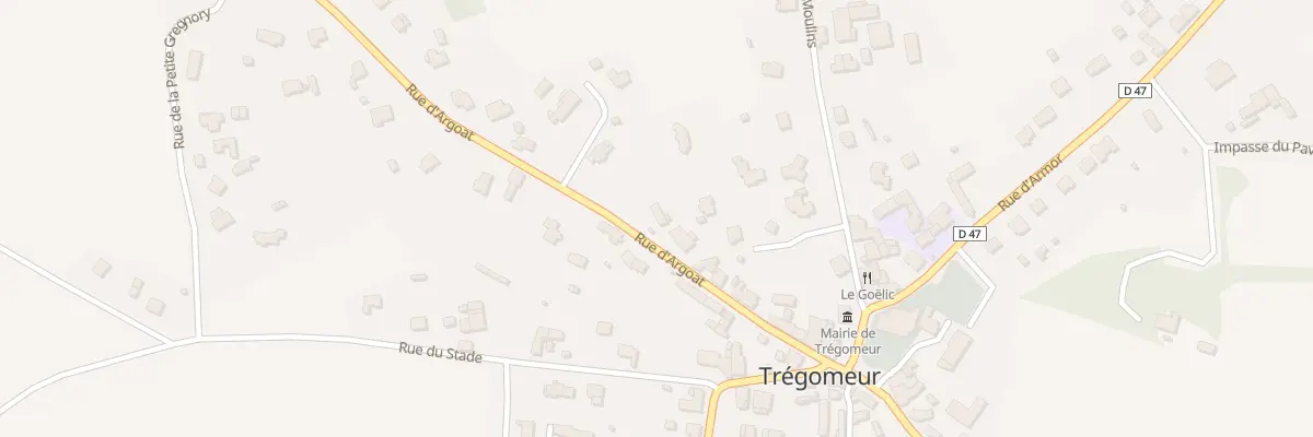 Plan du 18 Rue d’Argoat à Trégomeur