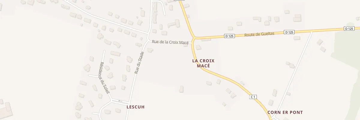 Plan du 1T Rue de la Croix Macé à Saint-Gérand-Croixanvec