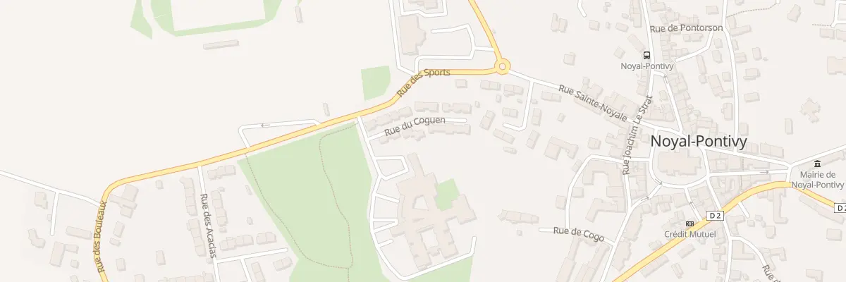 Plan du 8 Rue du Coguen à Noyal-Pontivy