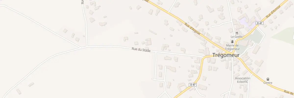 Plan du 12 Rue du Stade à Trégomeur