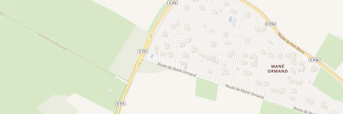 Plan du 1 All de Kergonan à Baden