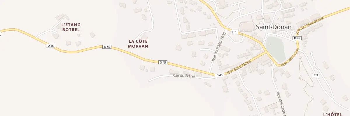Plan du 12 Rue Saint-Gilles à Saint-Donan