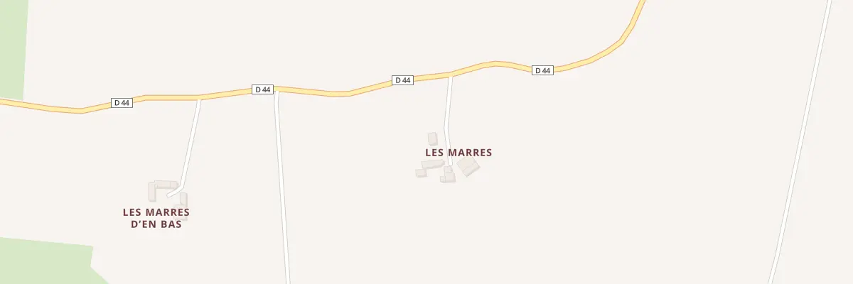 Plan du 18 Les Marres à Allineuc