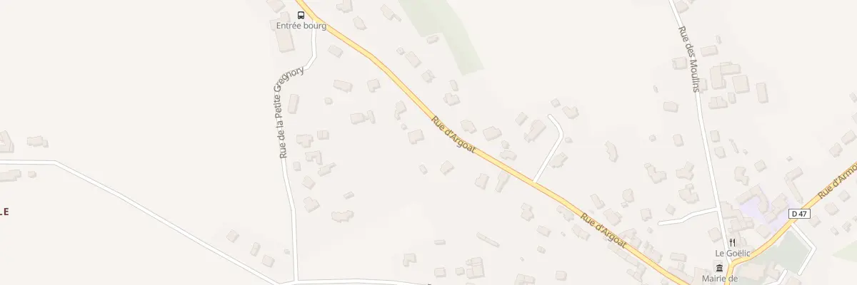 Plan du 25 Rue d’Argoat à Trégomeur