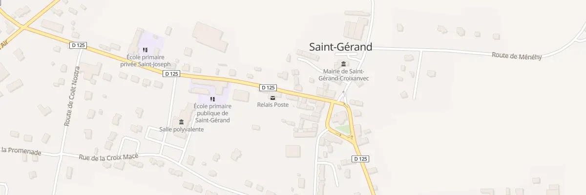 Plan du 5 Rue des Ecoles à Saint-Gérand-Croixanvec