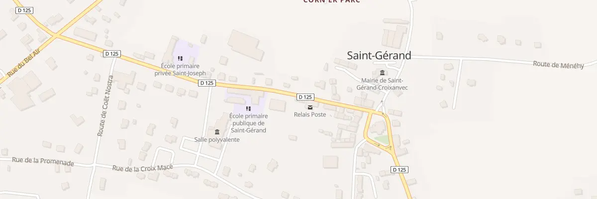 Plan du 9 Rue des Ecoles à Saint-Gérand-Croixanvec