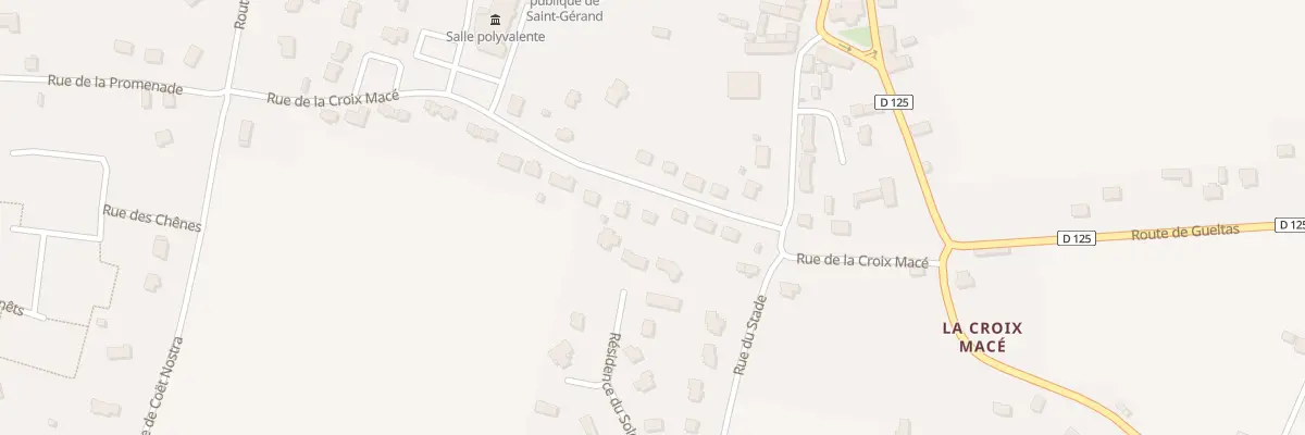 Plan du 15 Rue de la Croix Macé à Saint-Gérand-Croixanvec