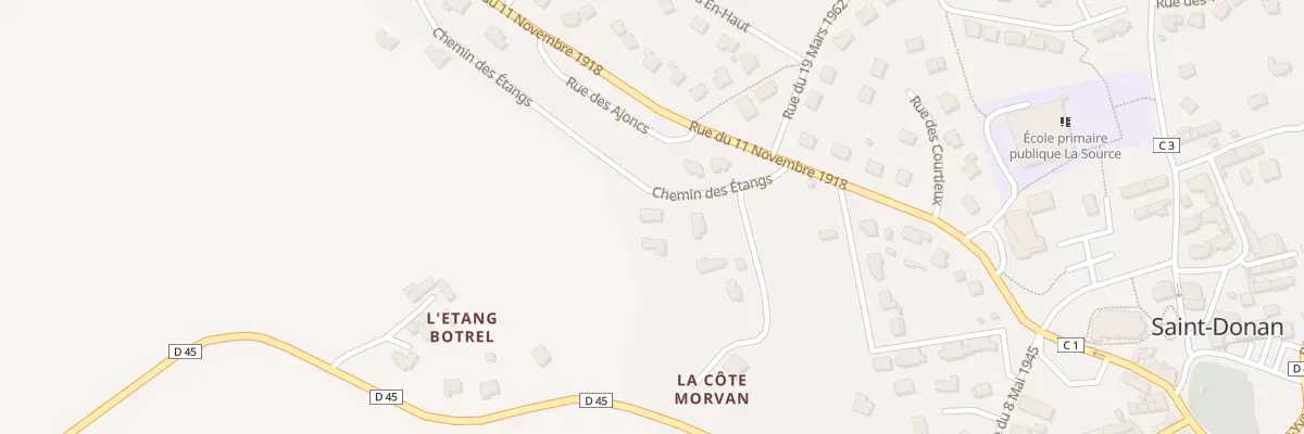 Plan du 5 Che des Etangs à Saint-Donan