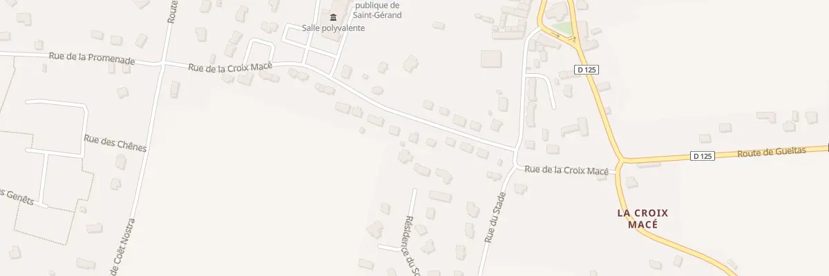 Plan du 17 Rue de la Croix Macé à Saint-Gérand-Croixanvec