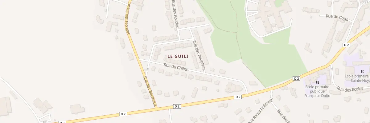 Plan du 8 Rue du Chène à Noyal-Pontivy