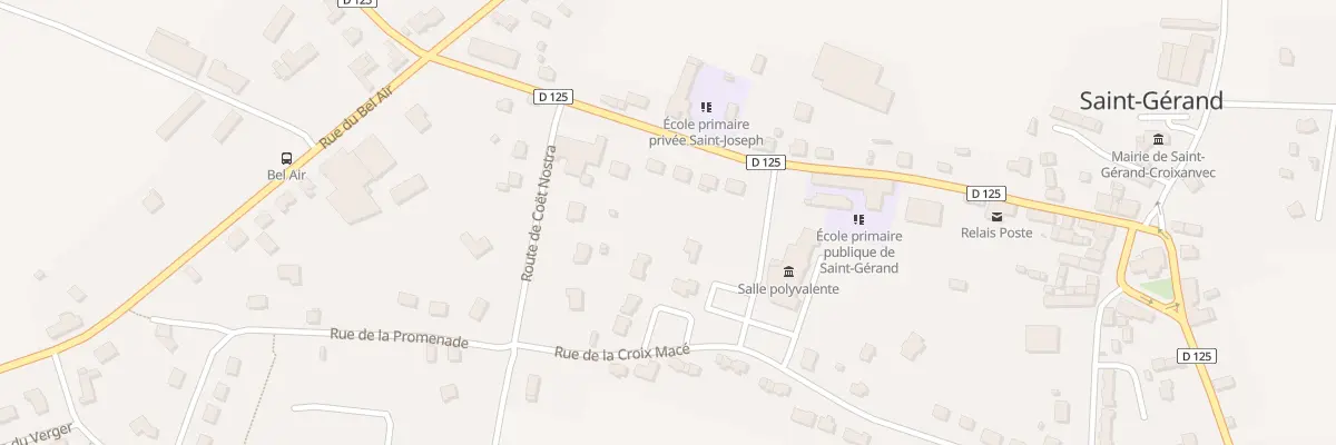 Plan du 19 Rue des Ecoles à Saint-Gérand-Croixanvec