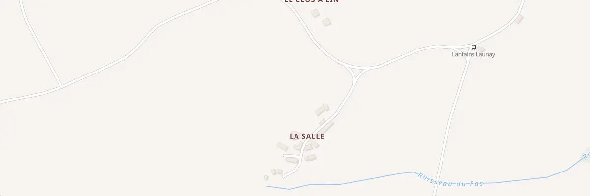 Plan du 2 La Salle à Lanfains