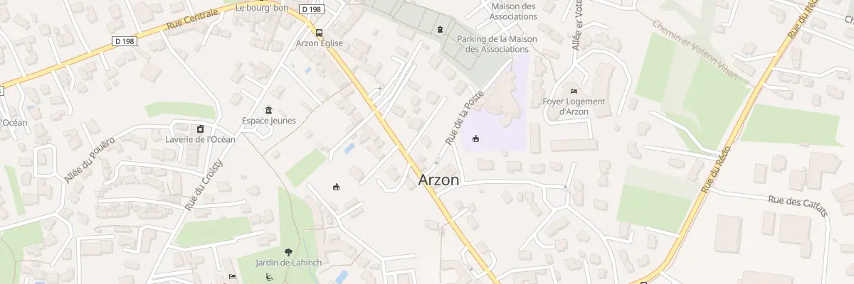 Plan du 25 Rue de la Poste à Arzon