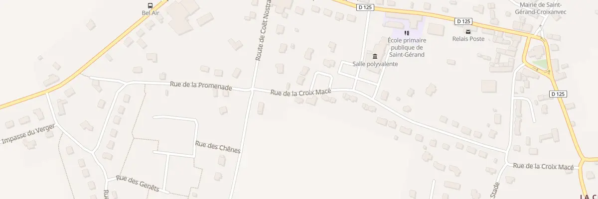 Plan du 39 Rue de la Croix Macé à Saint-Gérand-Croixanvec