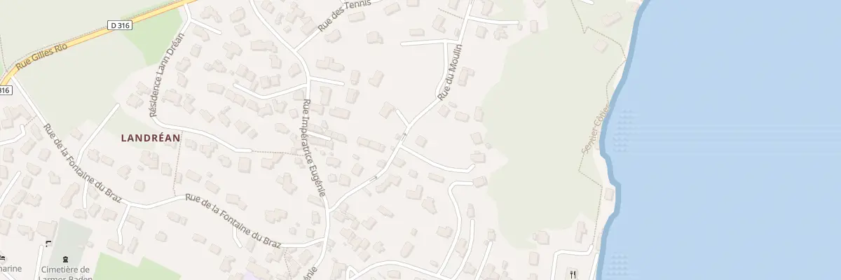 Plan du 22 Rue du Moulin à Larmor-Baden