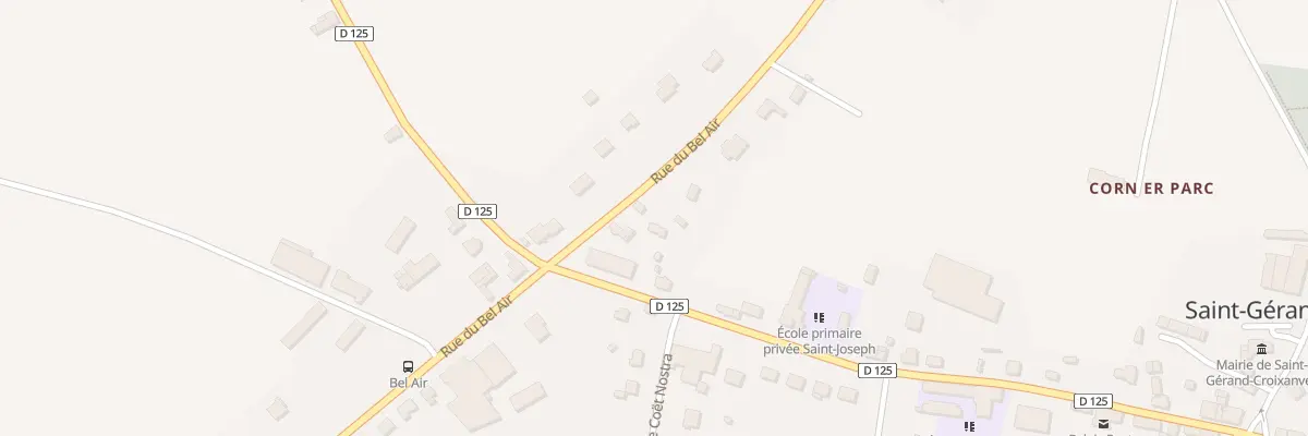 Plan du 20 Rue du Bel Air à Saint-Gérand-Croixanvec