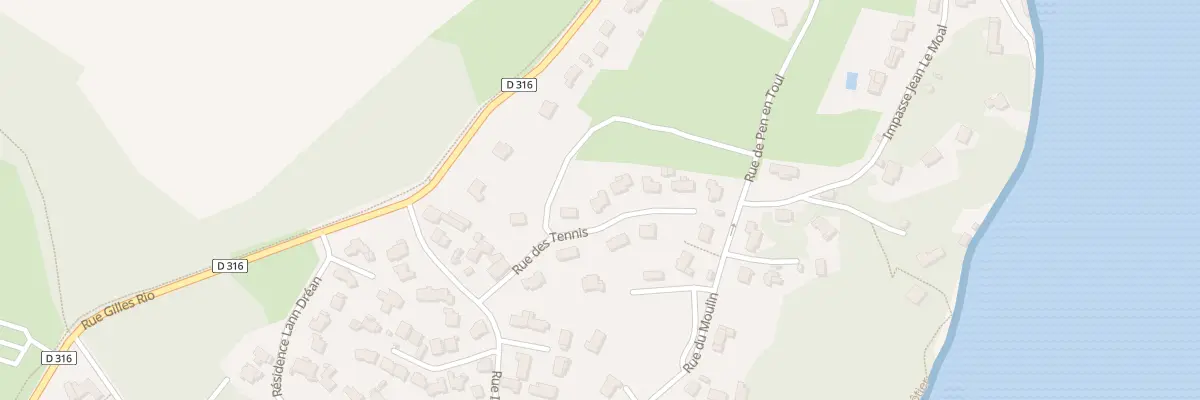 Plan du 9 Rue des Tennis à Larmor-Baden