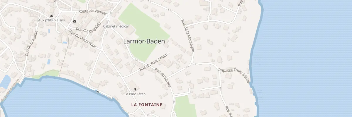 Plan du 2 Rue Parc Fetan à Larmor-Baden
