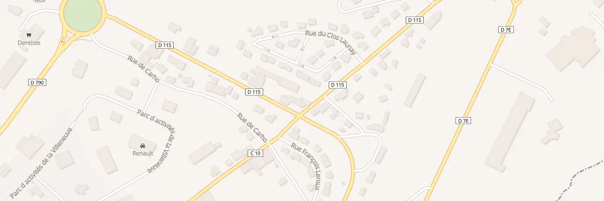 Plan du 18 Rue de la Gare à Saint-Brandan