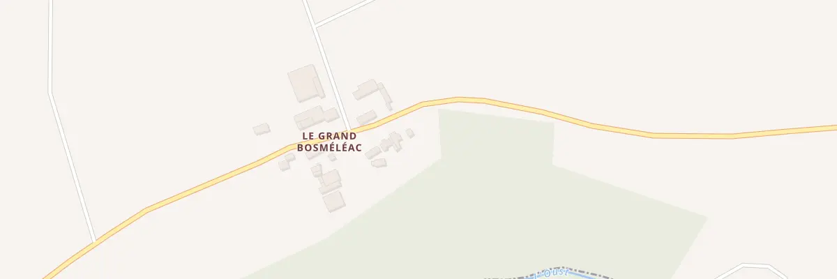 Plan du 3 Le Grand Bosmeleac à Allineuc