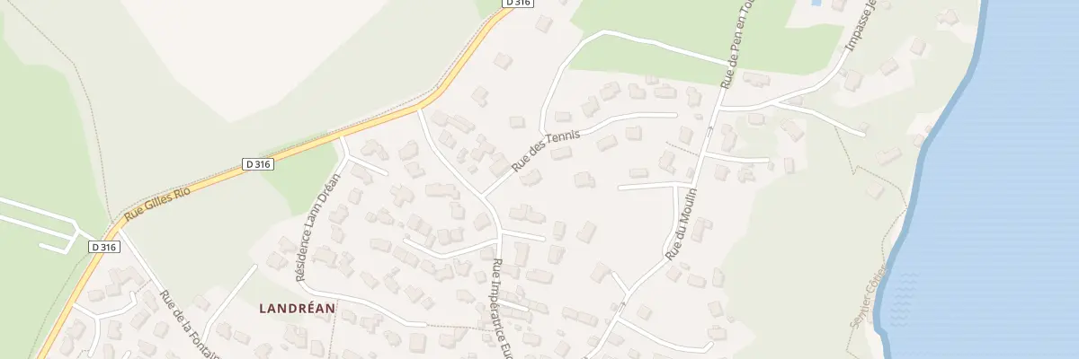 Plan du 4 Rue des Tennis à Larmor-Baden