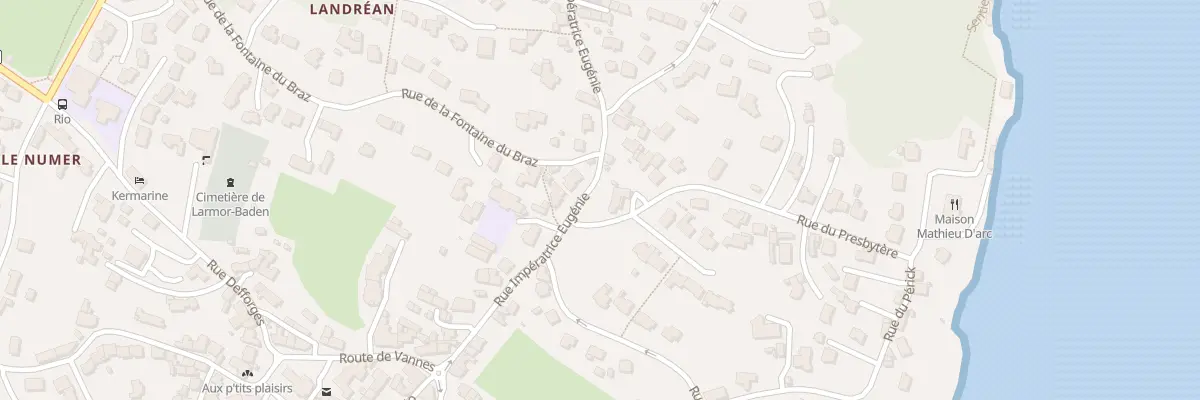 Plan du 1 Rue du Presbytère à Larmor-Baden
