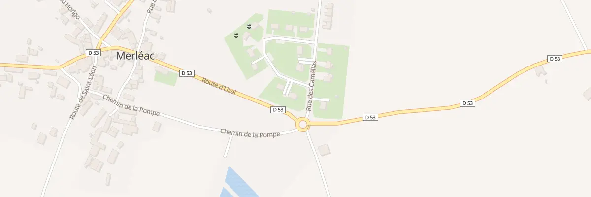 Plan du 1 Rue de la Croix de Lorette à Merléac