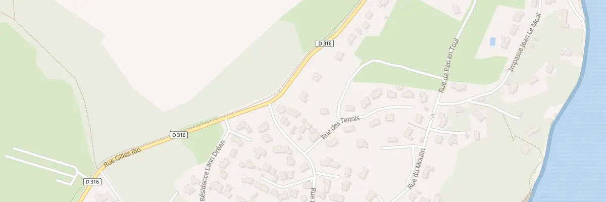 Plan du 1 Rue des Tennis à Larmor-Baden