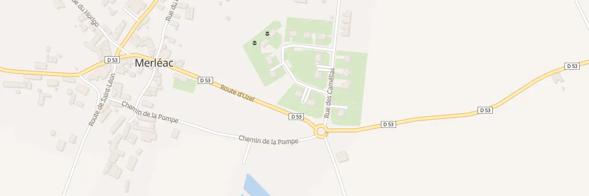 Plan du 3 Rue de la Croix de Lorette à Merléac