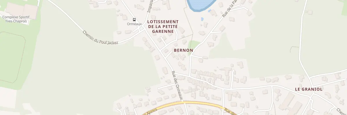 Plan du 5 Rue des Ormeaux à Arzon