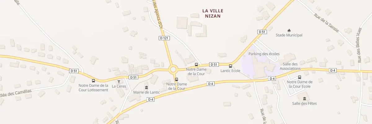 Plan du 1 Rue des Ecoles à Lantic