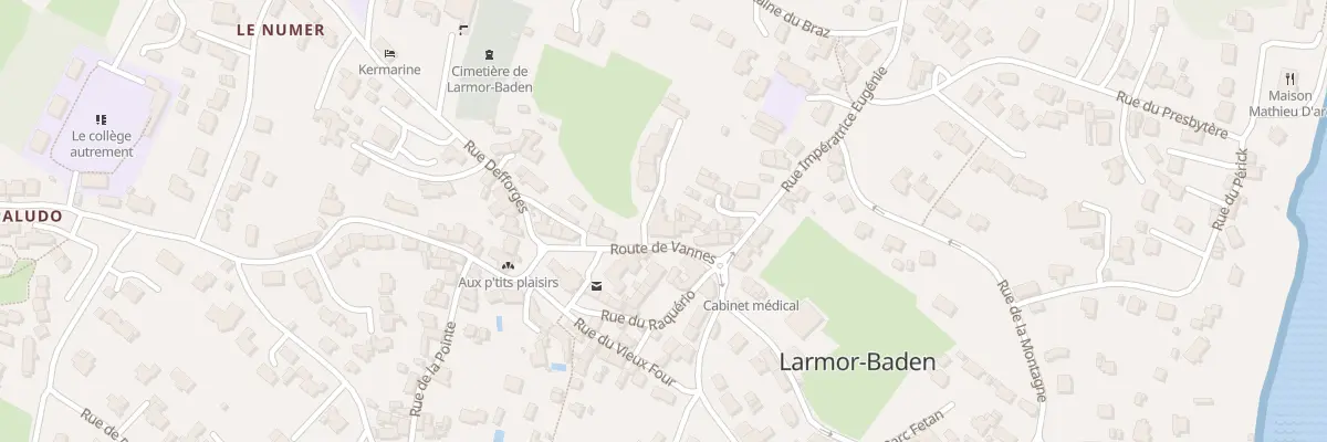 Plan du 1 Rue du Comte Dillon à Larmor-Baden