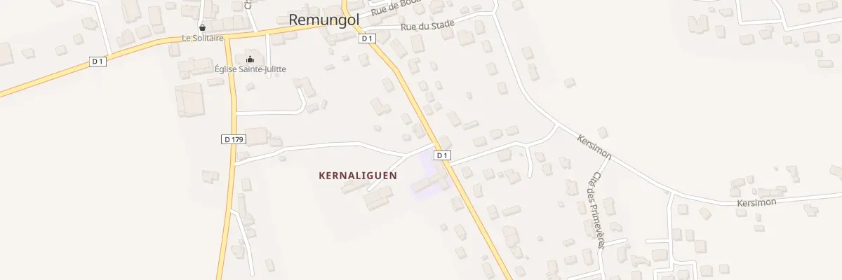 Plan du 8 Rue de Kerguillemet à Évellys