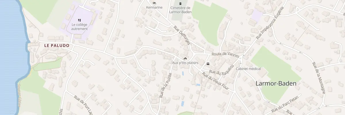 Plan du 2 Rue de la Pointe à Larmor-Baden