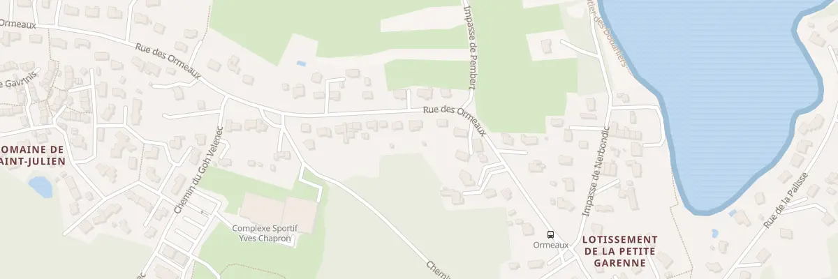 Plan du 30 Rue des Ormeaux à Arzon