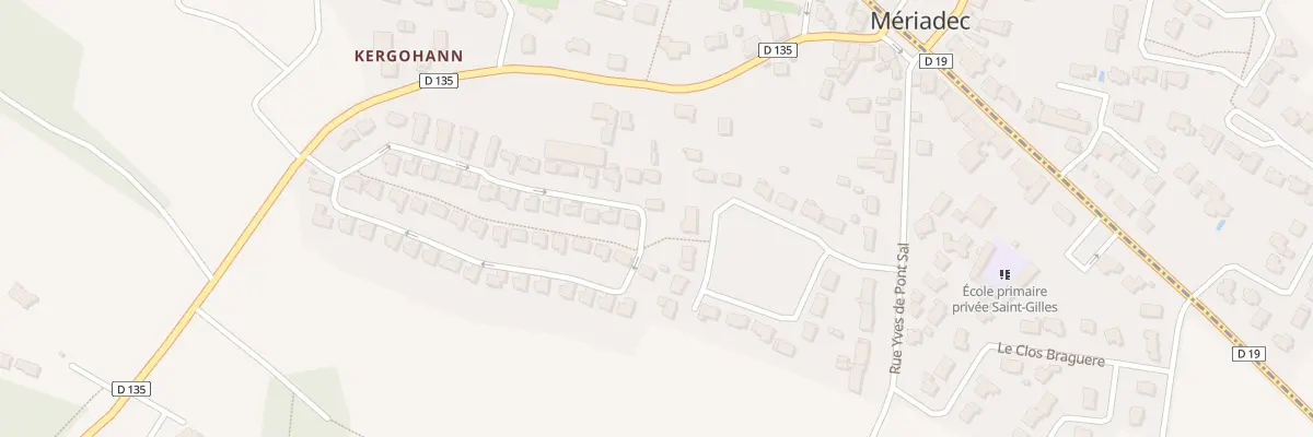 Plan du 25 Rue de Kergohanne à Pluneret