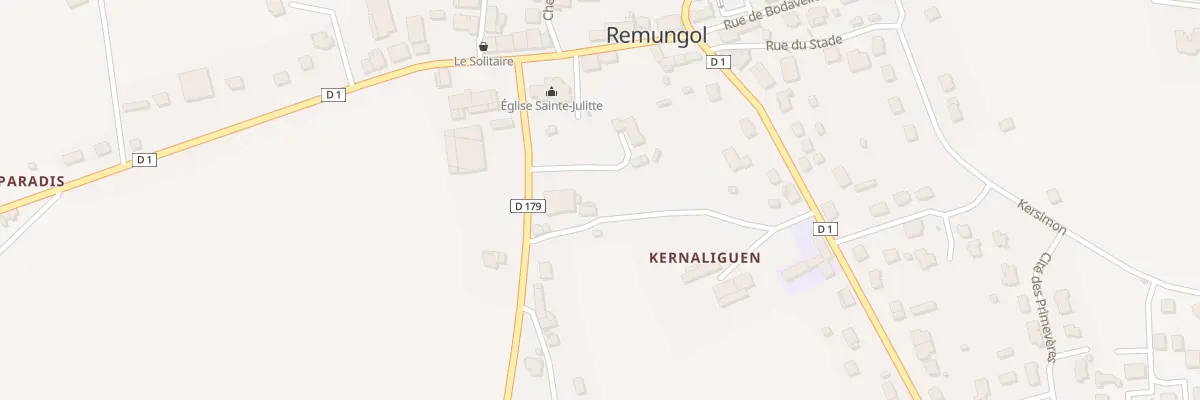 Plan du 7 Rue de Kernaliguen à Évellys