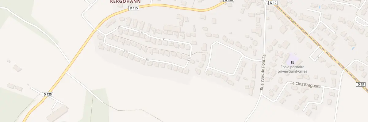 Plan du 28 Rue de Kergohanne à Pluneret