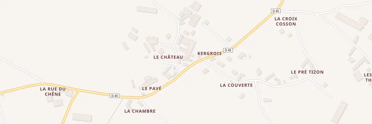 Plan du 68 Kergrois à Saint-Donan