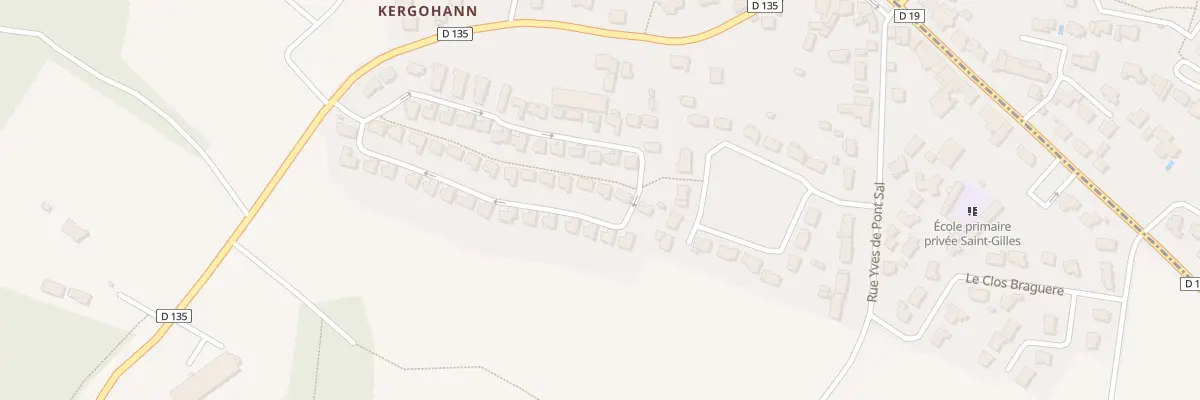 Plan du 30 Rue de Kergohanne à Pluneret