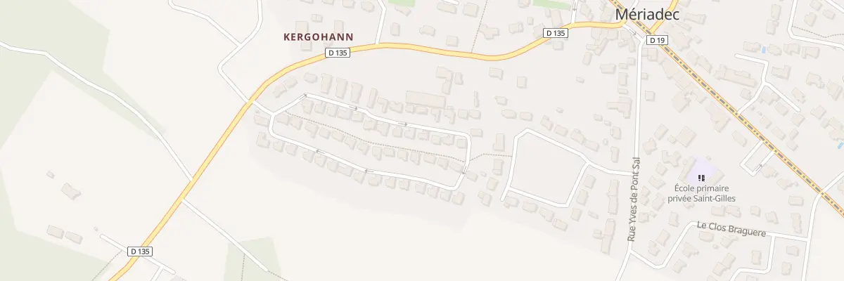 Plan du 20 Rue de Kergohanne à Pluneret