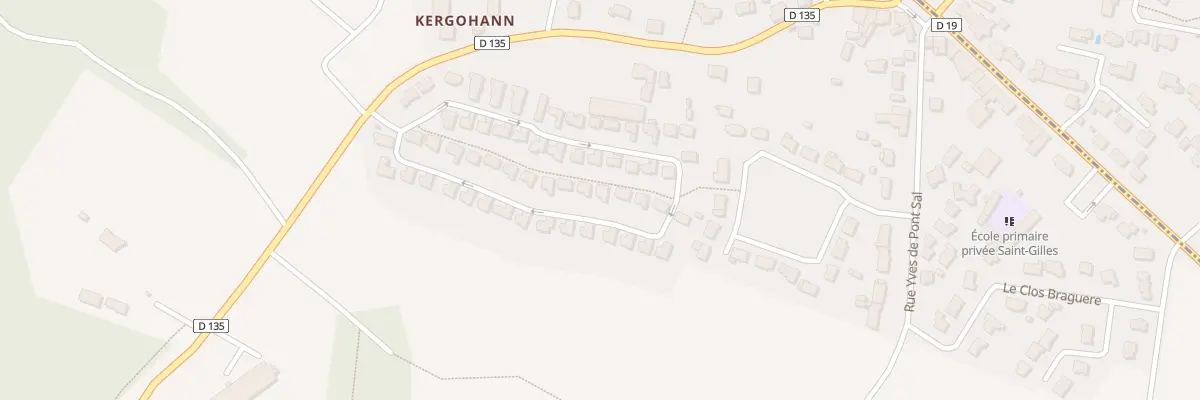 Plan du 34 Rue de Kergohanne à Pluneret