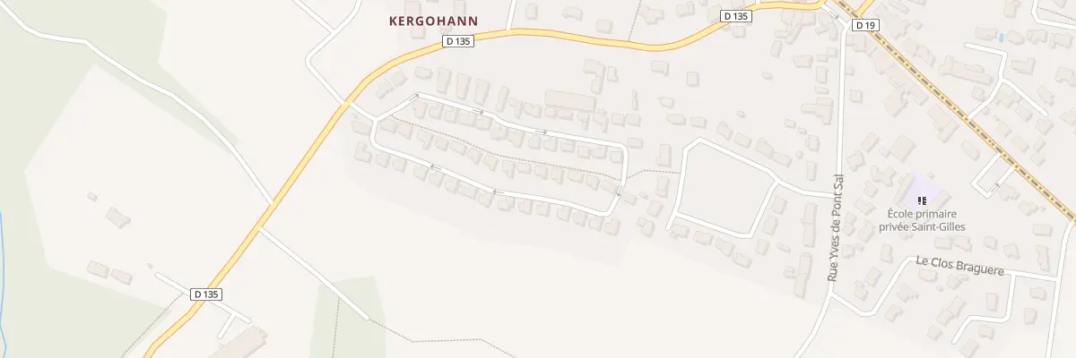Plan du 36 Rue de Kergohanne à Pluneret