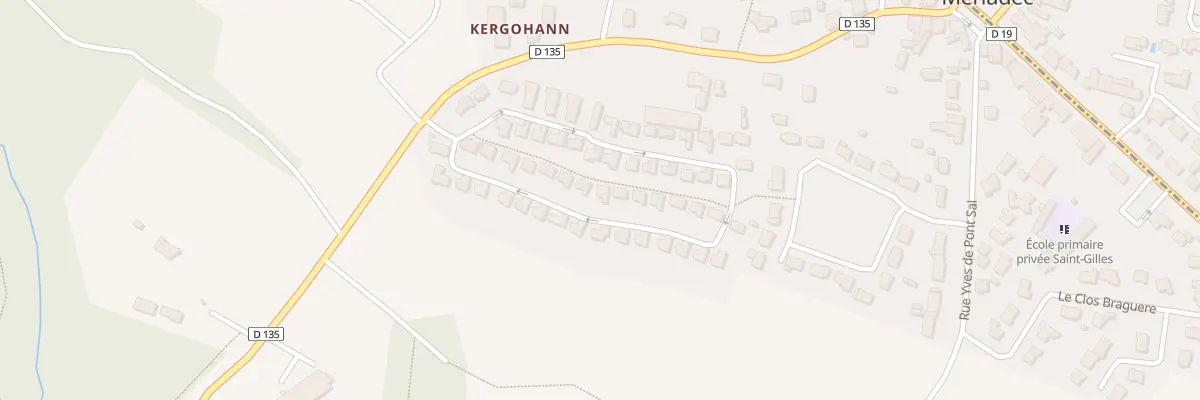 Plan du 40 Rue de Kergohanne à Pluneret