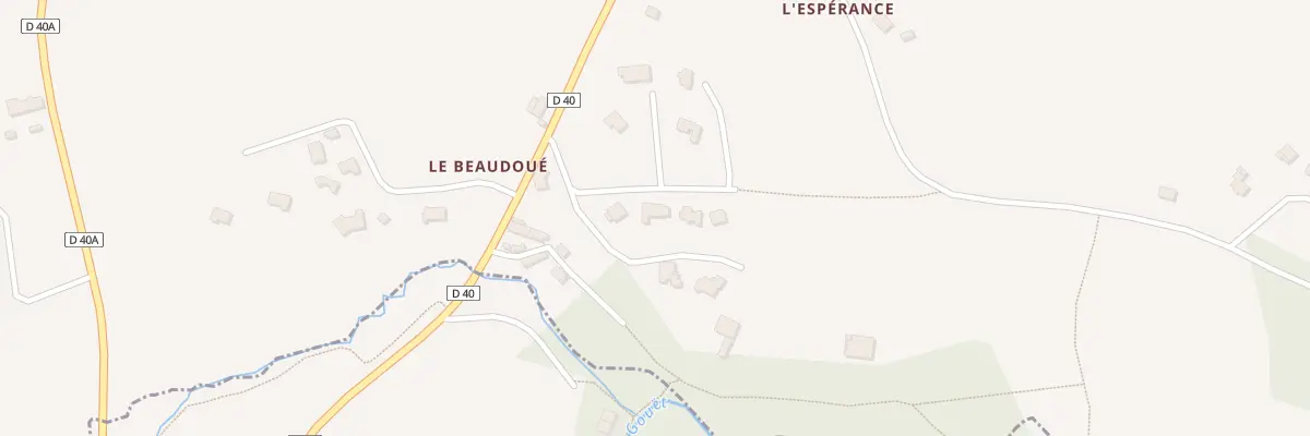 Plan du 6 Le Beaudoué au Fœil