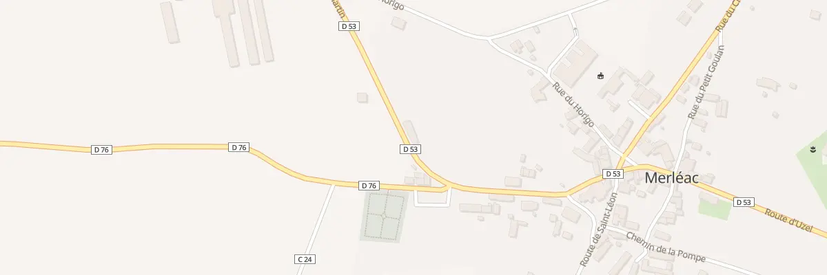 Plan du 2 Rte de Saint Martin à Merléac